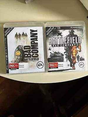 Battlefield: Bad Company 1&2 Sony PlayStation 3 Game *Complete* (PAL) Mint Discs • $10.50