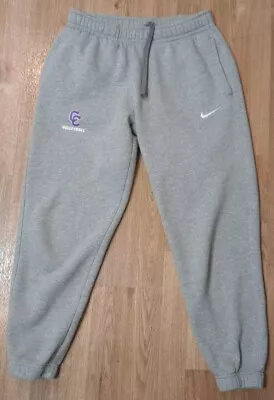 Nike Club Joggers Womens Small Gray Fleece Athletic Volleyball Track Pants Adult • $17.99