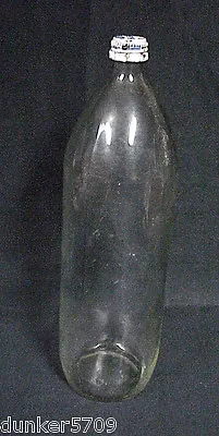 1 Liter Glass Soda Bottle Empty With Intact Pepsi Screw Cap • $6.99