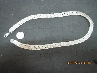 10mm Flexible Herringbone Chain Necklace Real Solid Sterling Silver 925 Italy • $32.99