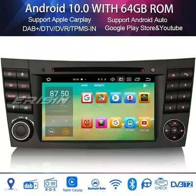 DAB+Android 10 Car Stereo Sat Nav For Mercedes W211 W219 W463 8-Core DSP Carplay • £192.84