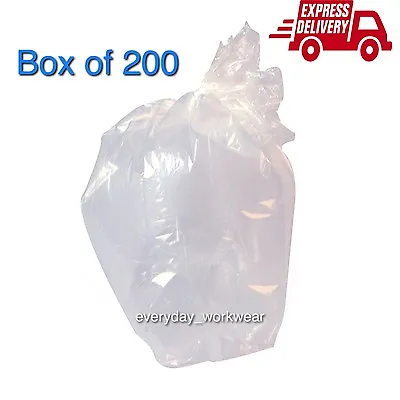 £8.99 • Buy 120 Gauge Strong Clear Rubbish Bin Bags Refuse Sacks Virgin Material 18 X29 X39 