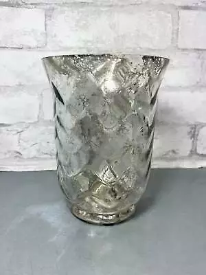 Frosted Mercury Glass Vase • $17