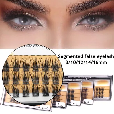 $5.49 • Buy 8-16mm Volume Cluster Eyelash Extensions Individual Russian False Eye Lashes New