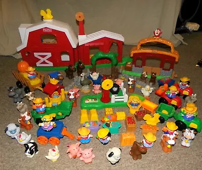 2* Huge Lots Of Fisher Price Little People  Farms Tons Of Extras WOW LOOK !!!!!! • $24.99