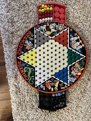 $21.99 • Buy Vintage Chinese Checkers Game Pixie All Metal Game Board By Steven Mfg Co RARE!