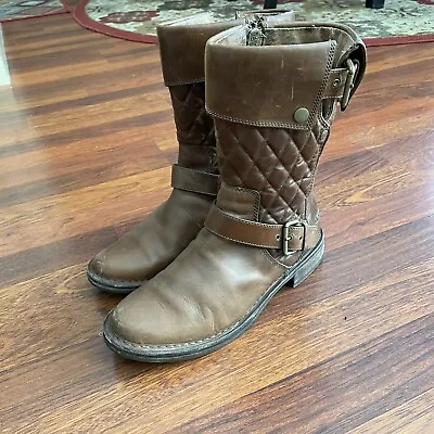 UGG Australia Conor Fawn 1001887 Women’s Brown Leather Boots Size 8 • $35