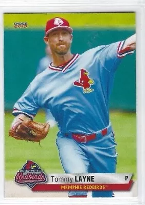 2019 Memphis Redbirds (Triple-A St. Louis Cardinals) Tommy Layne • $1.95