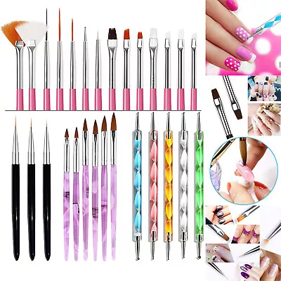 Nail Art Brush Set Gel Polish Nail Brushes DIY Tool Kit Dotting Pen Nail US FAST • $4.89