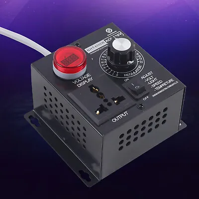 AC 110 V-220 V Variable Voltage Regulator Stepless Voltage Stabilizer 4000 W • $19