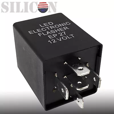 12V 5-Pin LED Flasher Relay Fits For EP27 FL27 LED Turn Signal Lamps Hyper Flash • $12.49