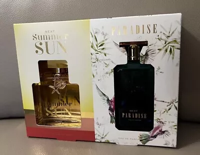 Next Summer Sun 100ml And Paradise 100ml Eau De Parfum Perfume Set New • £23.99