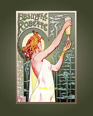 5x7 ABSINTHE ROBETTE Vintage French Alcohol Advertisement Art Print • $7.99