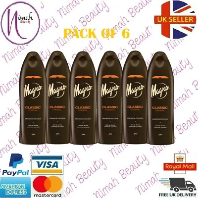 (Pack Of 6)Magno Classic Orignal Spanish Shower Gel La Toja 550 Ml UK Seller • $45.85