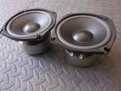 NEW (2) 5.25   Woofer Shielded Speakers.5 1/4.4ohm.Pin Cushion.five Inch PAIR • $55