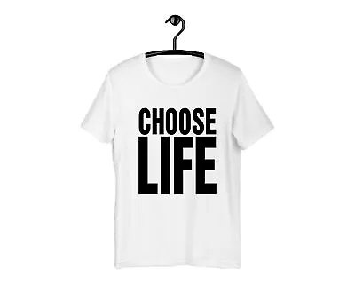 Choose Life T-Shirt Wham Fancy Dress Retro 80s Gig Party Gift Mens Tee Shirt • £6.99