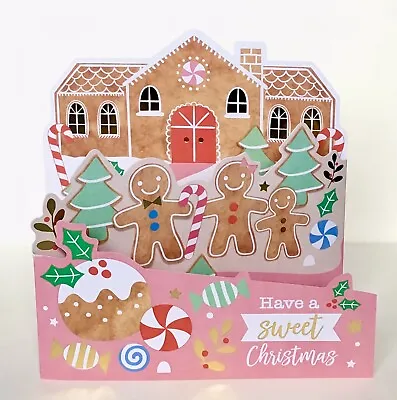 🎄new Sweet Gingerbread House Fold-out Christmas Card (free Post)🎄 • $4