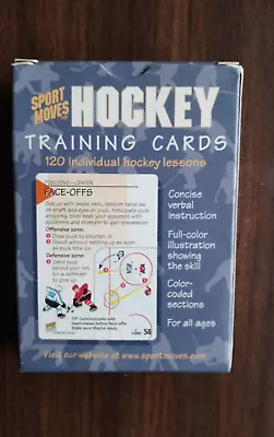 HOCKEY Training Cards Deck Practice Coach Illustrated Teach Skills Lessons Aid • $24