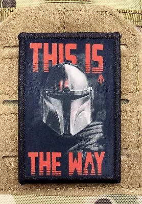 Mandalorian This Is The Way Morale Patch / Military Badge Tactical Hook &Loop 81 • $8.99