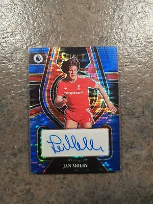 2022-23 Panini Select Premier League - Jan Molby - Auto - Liverpool- Laser Blue • £26.99