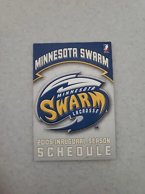 JS15 Minnesota Swarm 2005 NLL Lacrosse Pocket Schedule - Full Throttle • $2.09