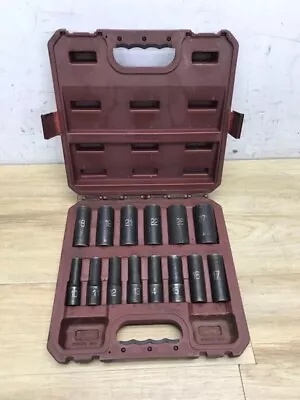 Matco Tools SCDPM146BV 14 Piece 1/2  Drive Deep Impact Socket Set • $100