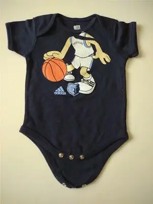 New Minor Flaw Memphis Grizzlies Infants Size 6/9 Months Blue Creeper • $6.38