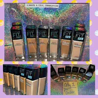  Maybelline Fit Me! Matte + Poreless Foundation Oily Skin U CHOOSE COLOR 222 130 • $9.39