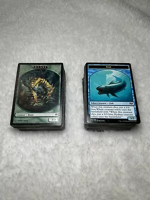 115 Token Cards Magic The Gathering Bulk Common And Uncommon Tokens Mtg • $9.99