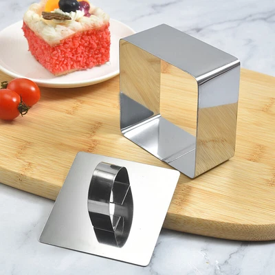 Stainless Steel Cake Ring Portable Mold With Push Piece Rice Ball Sushi Too TOP2 • £5.68