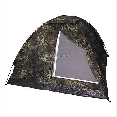 Military Tactical 3 Man Outdoor BW German Army Camo Shelter Tent - Brand New • $72.99