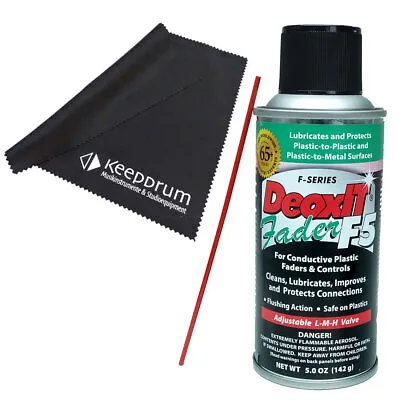 Caig DeoxIT F5S-H6 Faderlube Contact Spray + Microfiber Cloth • £37.22