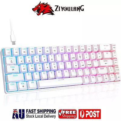 Wired 68 Keys 60% Mechanical Gaming Keyboard RGB LED Backlit For PC MAC PS4 PS5 • $49.99