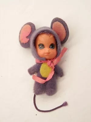 Vintage Liddle Kiddles MISS MOUSE 2  Doll With Purple Mouse Costume • $15.99