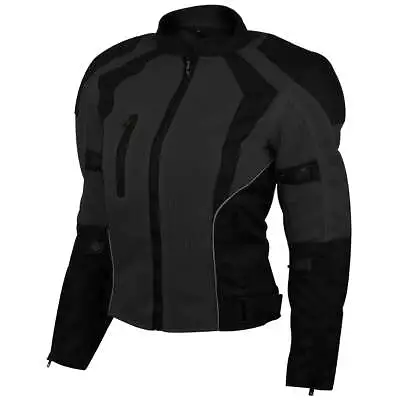 Womens Advanced 3-Season CE Armor Black Mesh Motorcycle Jacket • $71.95