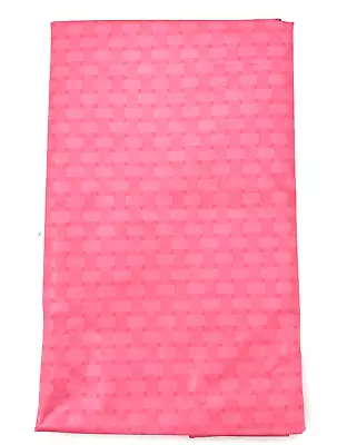 Vinyl Tablecloth With Flannel Back 60'' Round Bright Pink Basket Weave Look  NEW • $11