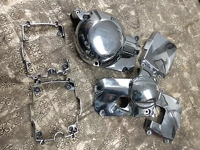 $15 • Buy Stock Chrome Plastic Engine Cover Set Yamaha V Star 650