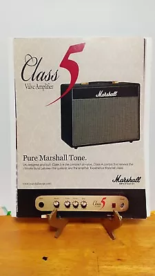 Marshall Class 5 Guitar Amp Guitar Print Ad 11 X 8.5 • $9.95