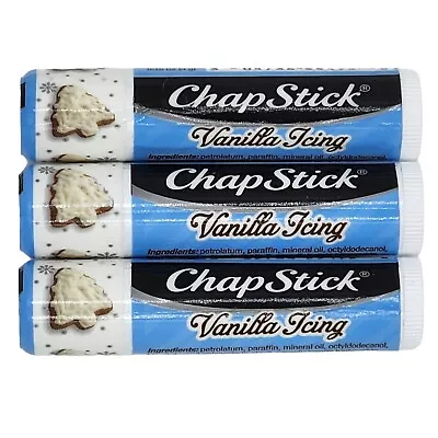 ChapStick Lip Balm Vanilla Icing  0.15oz Lot Of 3 Tubes • $15