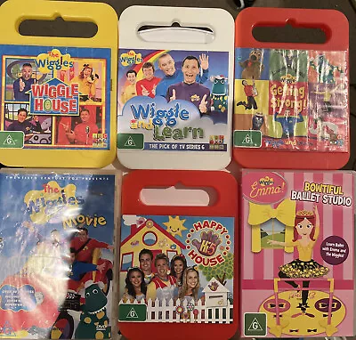 The Wiggles DVD Bundle Region 4 PAL Anthony Jeff Murray Greg ABC Kids Lot + HI5  • $30