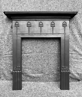 Large Victorian Edwardian Style Cast Iron Fireplace / Fire / Woodburner Surround • £610