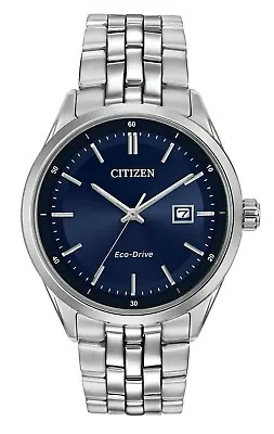 Citizen Eco-Drive Men's Corso Date Calendar Blue Dial Band 41mm Watch BM7251-53L • $130.99