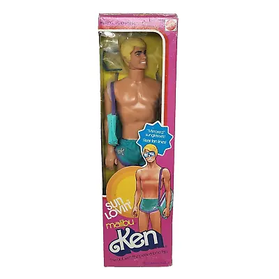 Vintage 1978 Sun Lovin Malibu Ken Barbie Doll Mattel # 1088 New In Sealed Box • $99