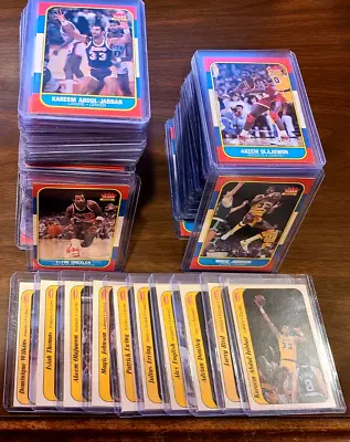 1986-87 FLEER COMPLETE SET W/STICKERS MINUS BOTH JORDANS 131/132 & 10/11 • $990