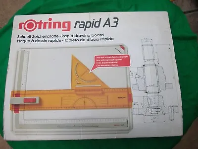 £18 • Buy Rotring Rapid A3 Drawing Board In Very Good Used Condition With Extra Pieces