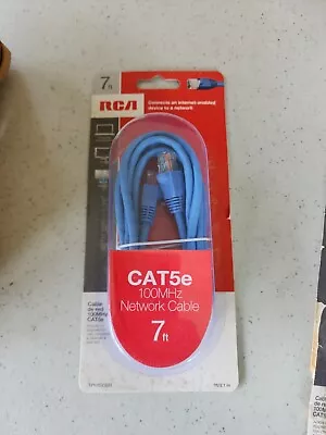 RCA CAT5E Network Cable Blue 7ft • $7.38