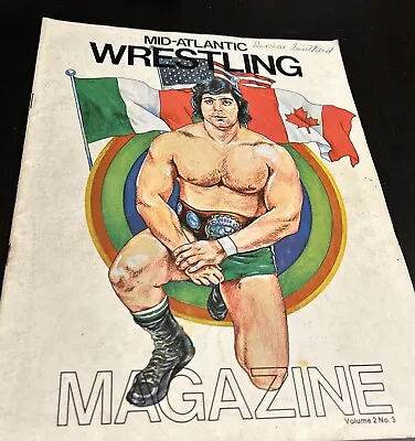 RARE Mid-Atlantic Wrestling Magazine Volume 2 Number No. 3 DINO BRAVO RIC FLAIR  • $62.50