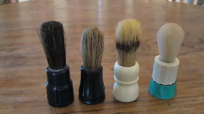 Four  Vintage  Shaving Brushes   Rubberset  &  Made Rite • $10