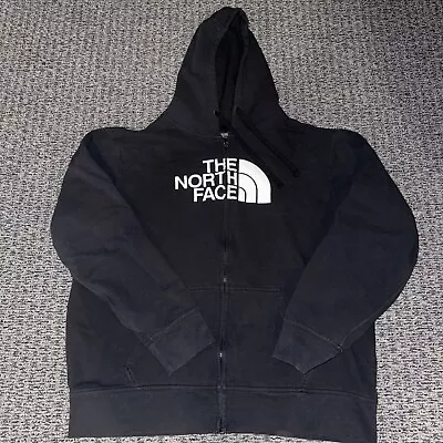The North Face Big Logo Full Zip-Up Hoodie Men’s - XL - Black • $12.50