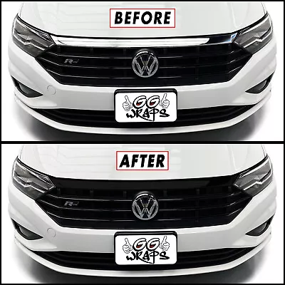 Chrome Delete Blackout Overlay For 2019-21 Volkswagen Jetta R-Line Front Grill • $29.95